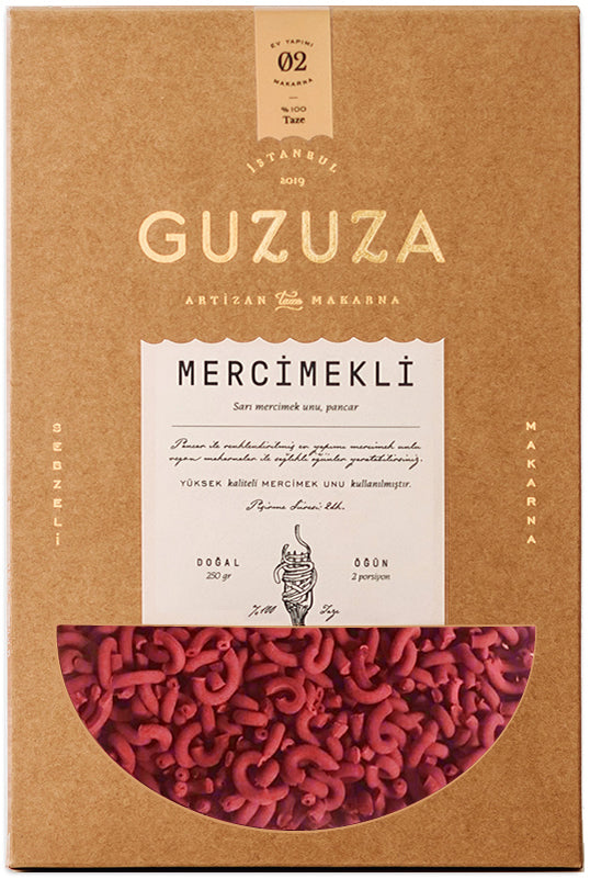 02 CURVI RIGATI - Kırmızı Mercimek Unundan Pancarlı 360 Gr